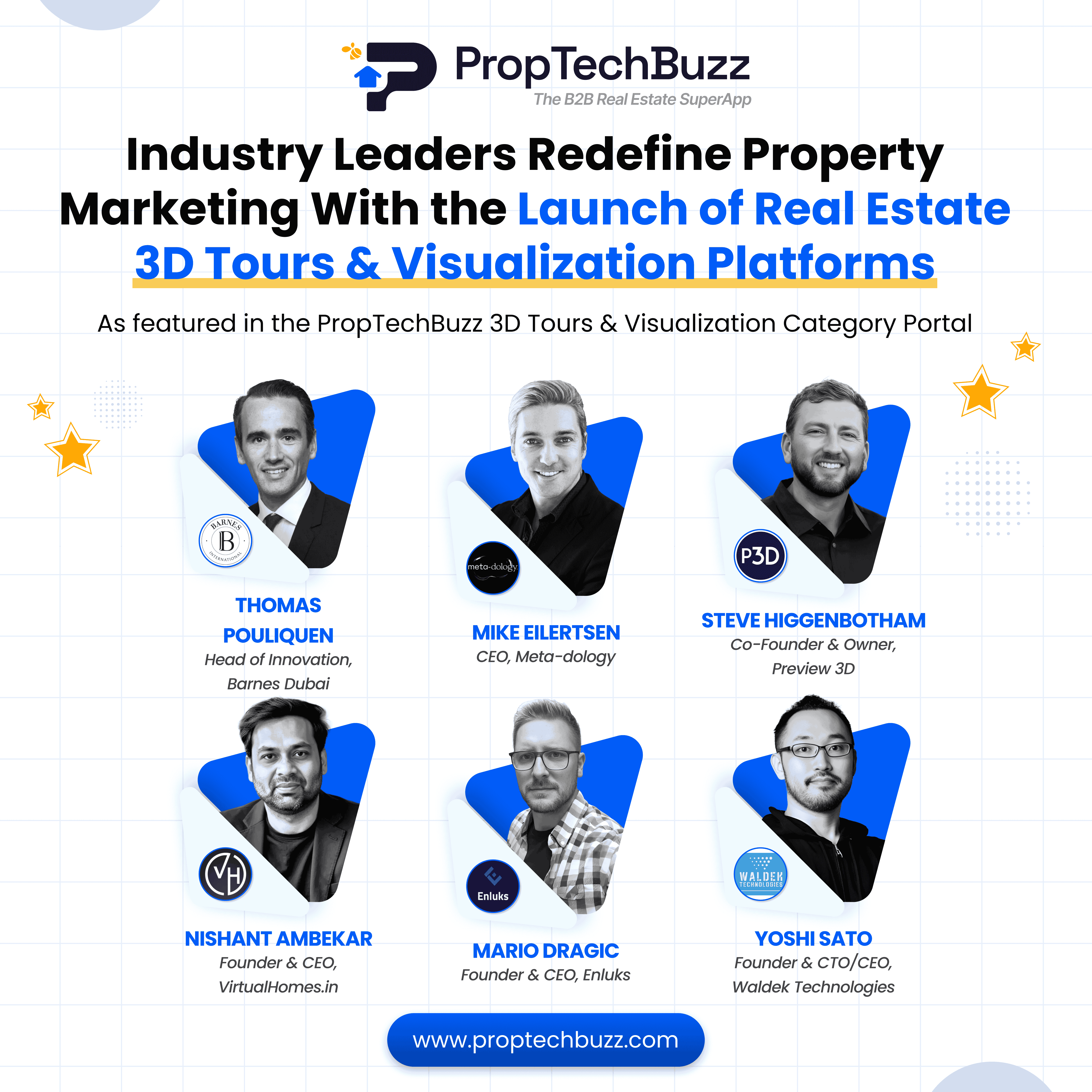 Industry Leaders Redefine Property Marketing With the Launch of Real Estate 3D Tours & Visualization Platforms