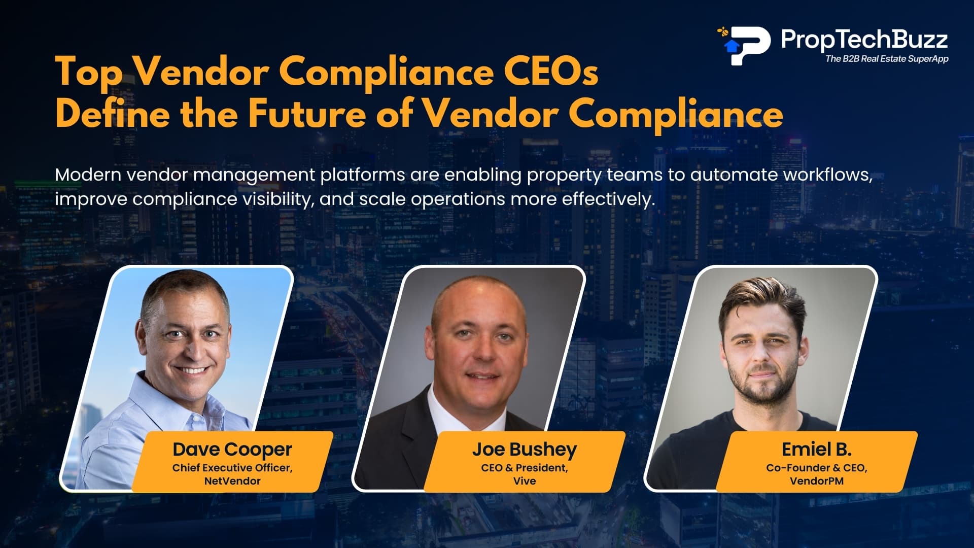 Top Vendor Compliance CEOs Define the Future of Vendor Compliance